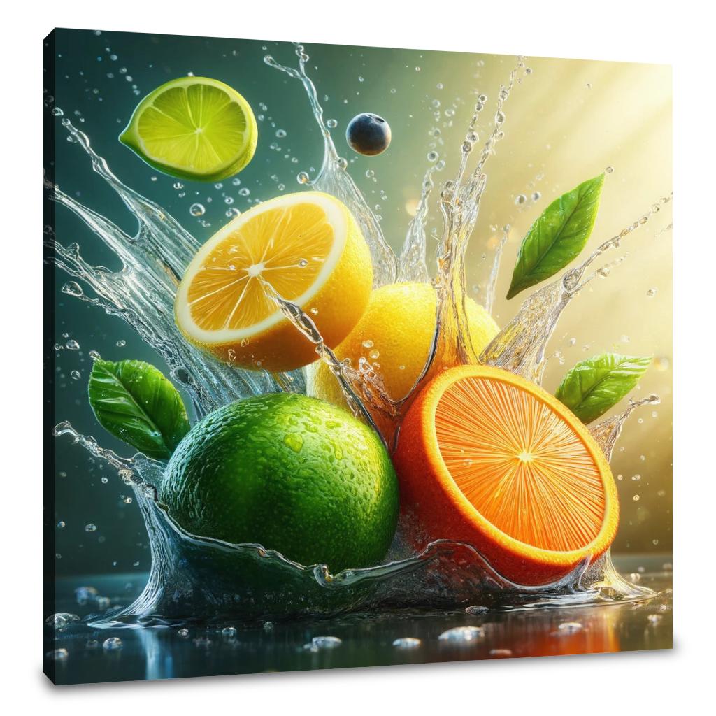 Citrus Splash Canvas