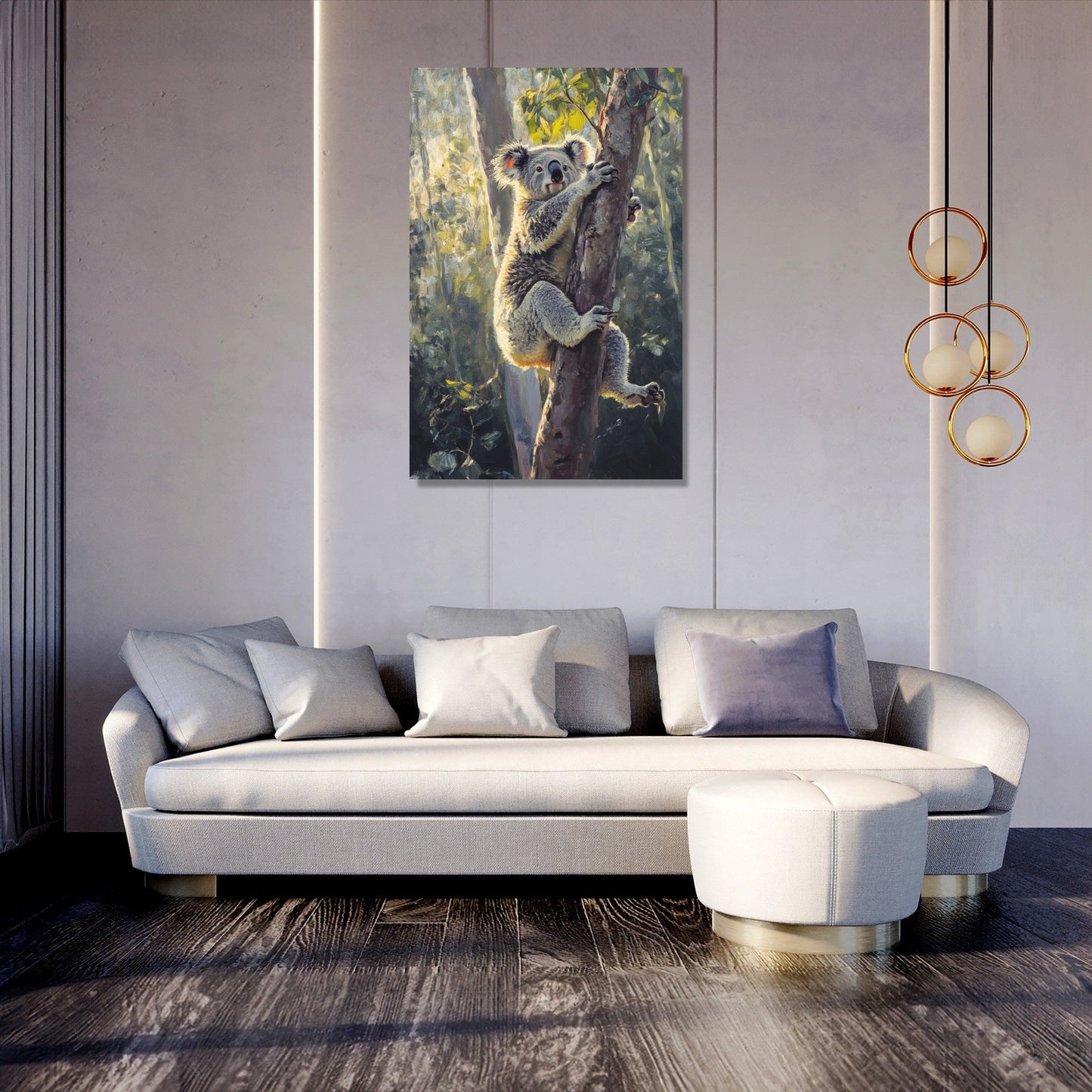 Koala in Eucalyptus Canvas