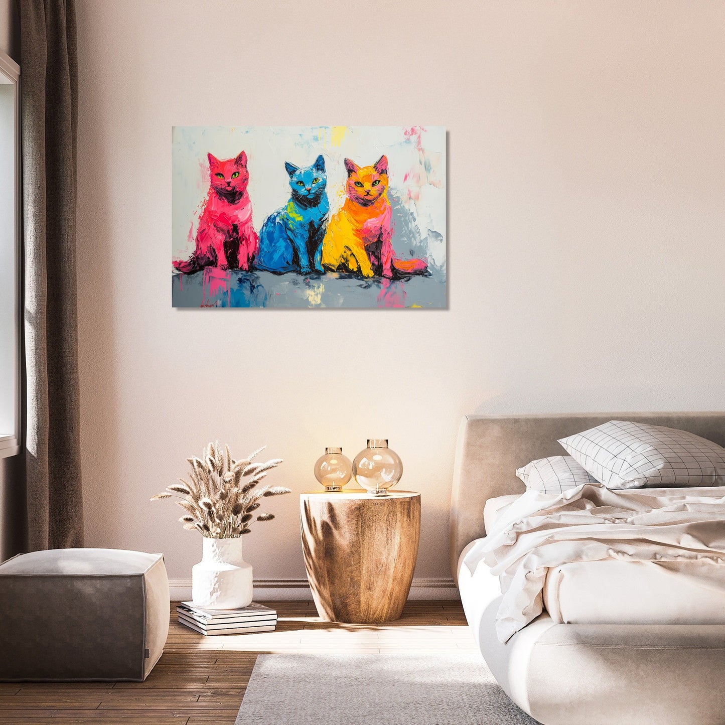 Whiskered Trio Canvas