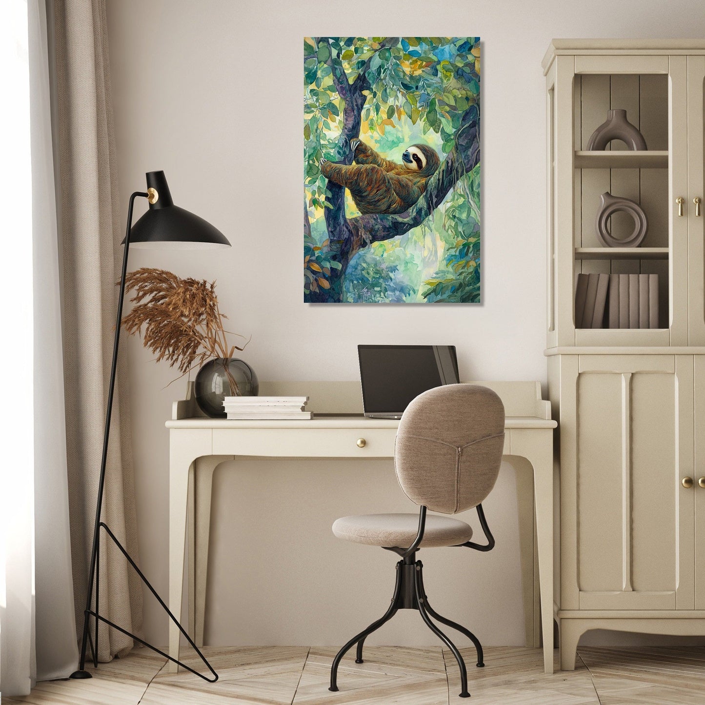 Languorous Sloth Canvas