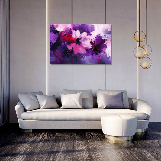 Lisianthus Spirals Canvas