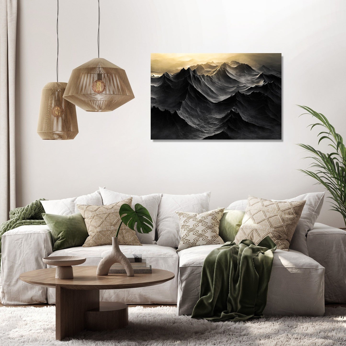 Golden Dawn Peaks Canvas
