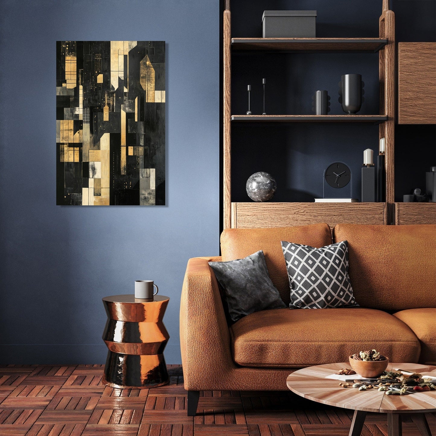Midnight Metropolis Canvas