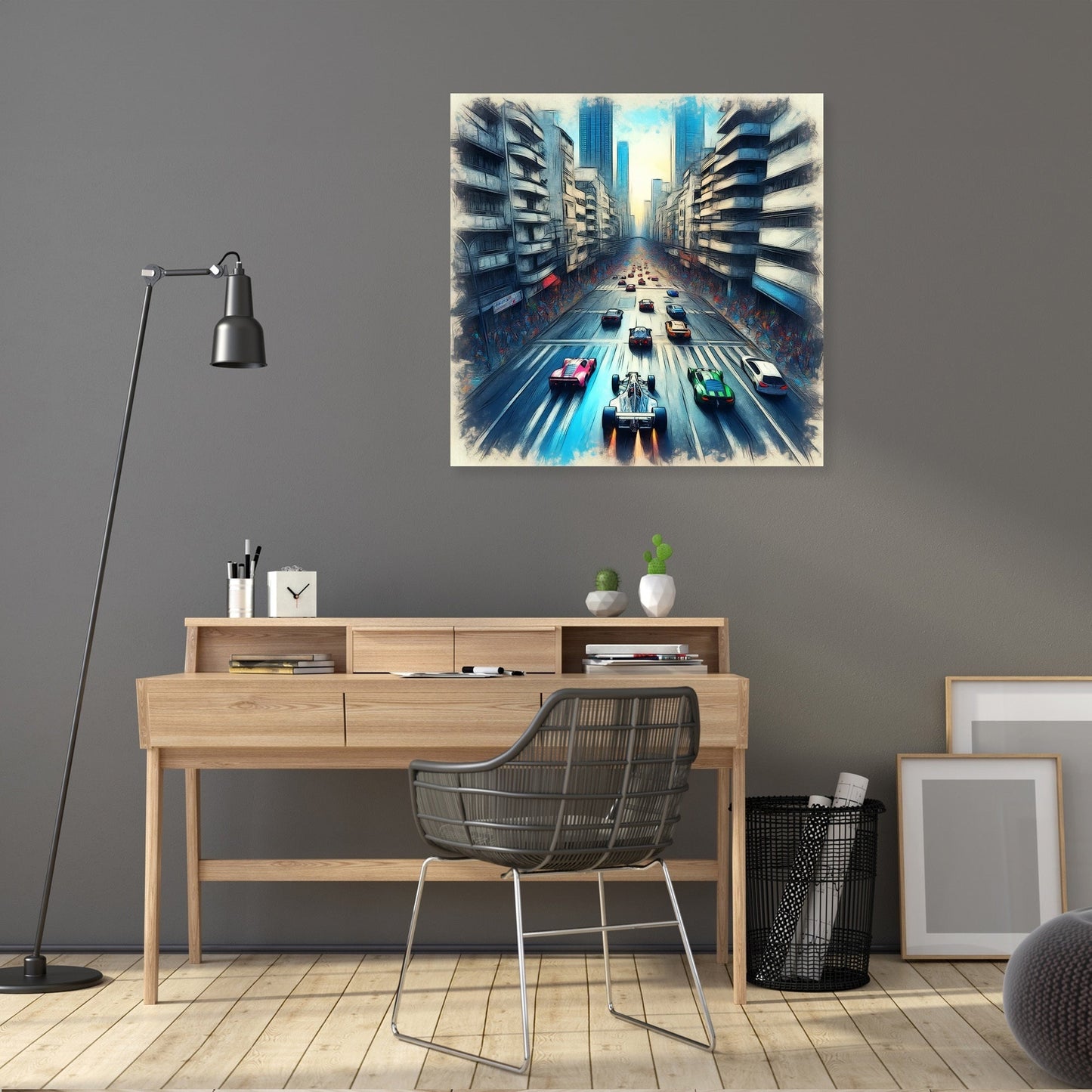 Drone City Racer Canvas