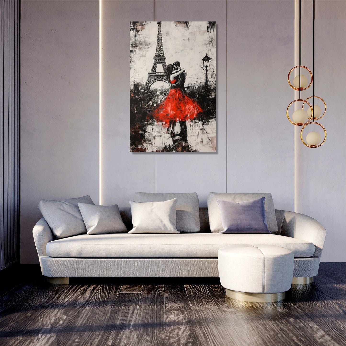 Eiffel Embrace Canvas