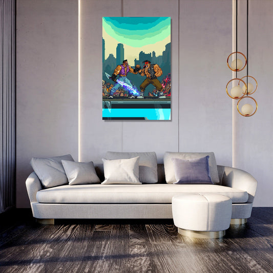 Heroic Action Duo Canvas
