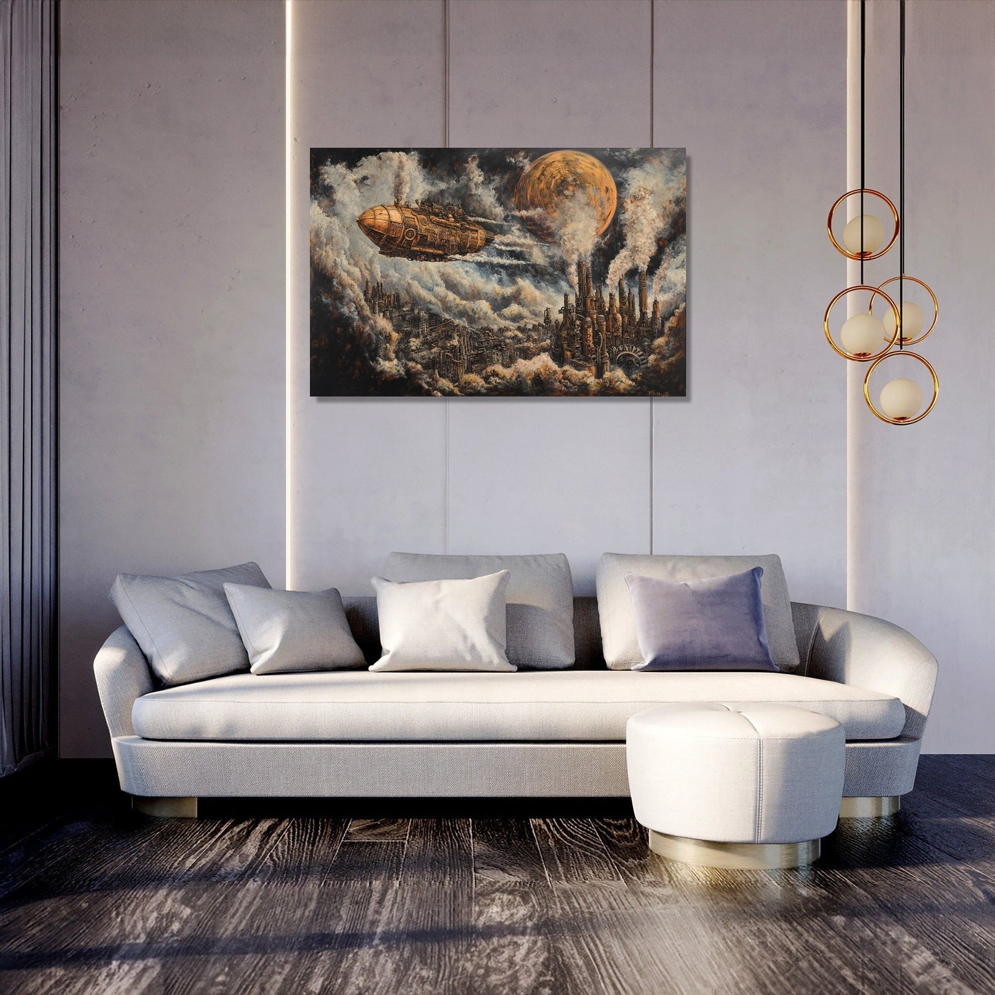 Mechanical Dreamscape Canvas