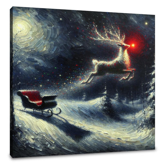Stardust Christmas Night Canvas