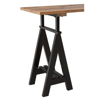 Hampstead Pine Wood And Iron Console Table