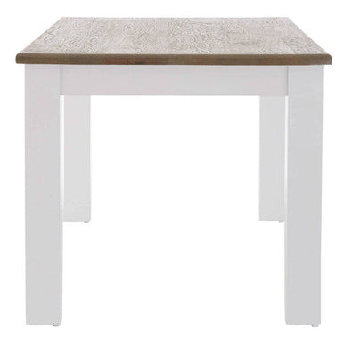 Hampstead Oak Top White Dining Table