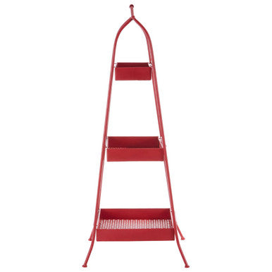Red Metal Storage Rack | Lexa