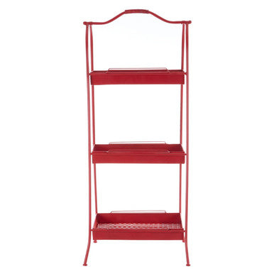 Red Metal Storage Rack | Lexa