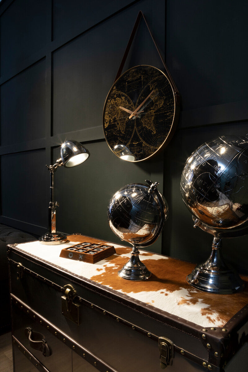 Kensington Townhouse Brown And White Cowhide Cabinet