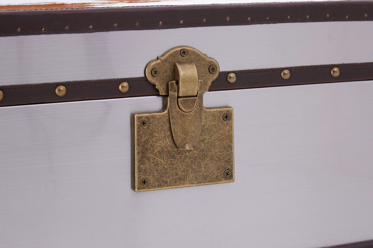 Kensington Townhouse Brown And White Cowhide Cabinet