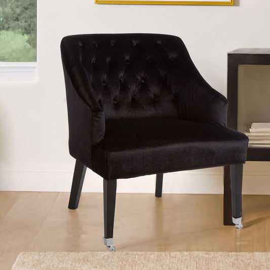 Darwin Black Velvet Chair