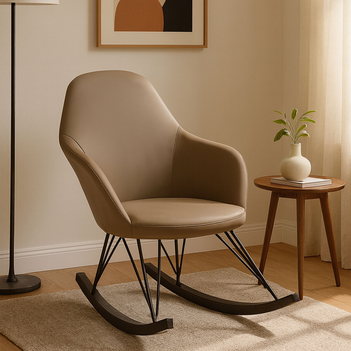 Light Grey Rocking Chair | Kolding