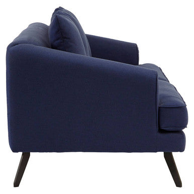 3 Seater Navy Fabric Sofa, Mylo