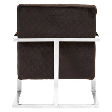 Gatsby Black Fabric Armchair