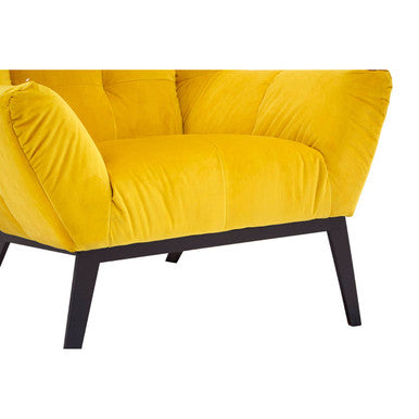 Maiko Yellow Fabric Armchair