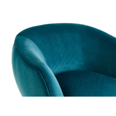Oscar Teal Fabric Chair