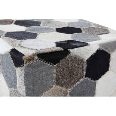 Safira Patchwork Pouffe