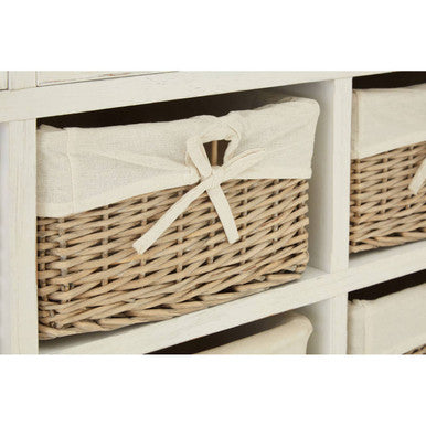 Hendra Storage Cabinet With 6 Willow Baskets