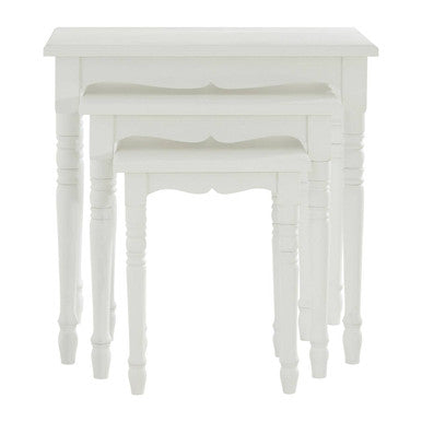 Hendra White Set Of Three Nesting Tables