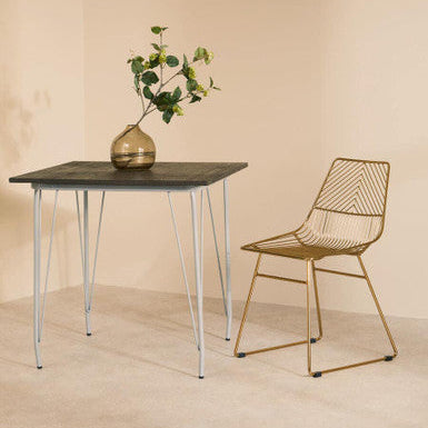 District Grey Metal And Elm Wood Table