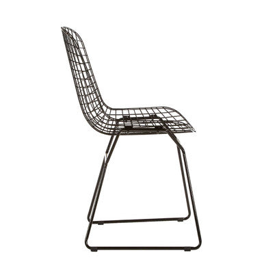 Black Metal Wire Chair | District
