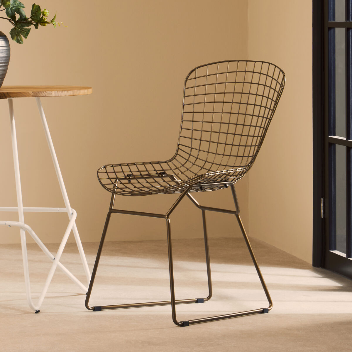 Black Metal Wire Chair | District