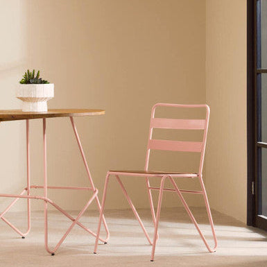 District Pink Metal Chair