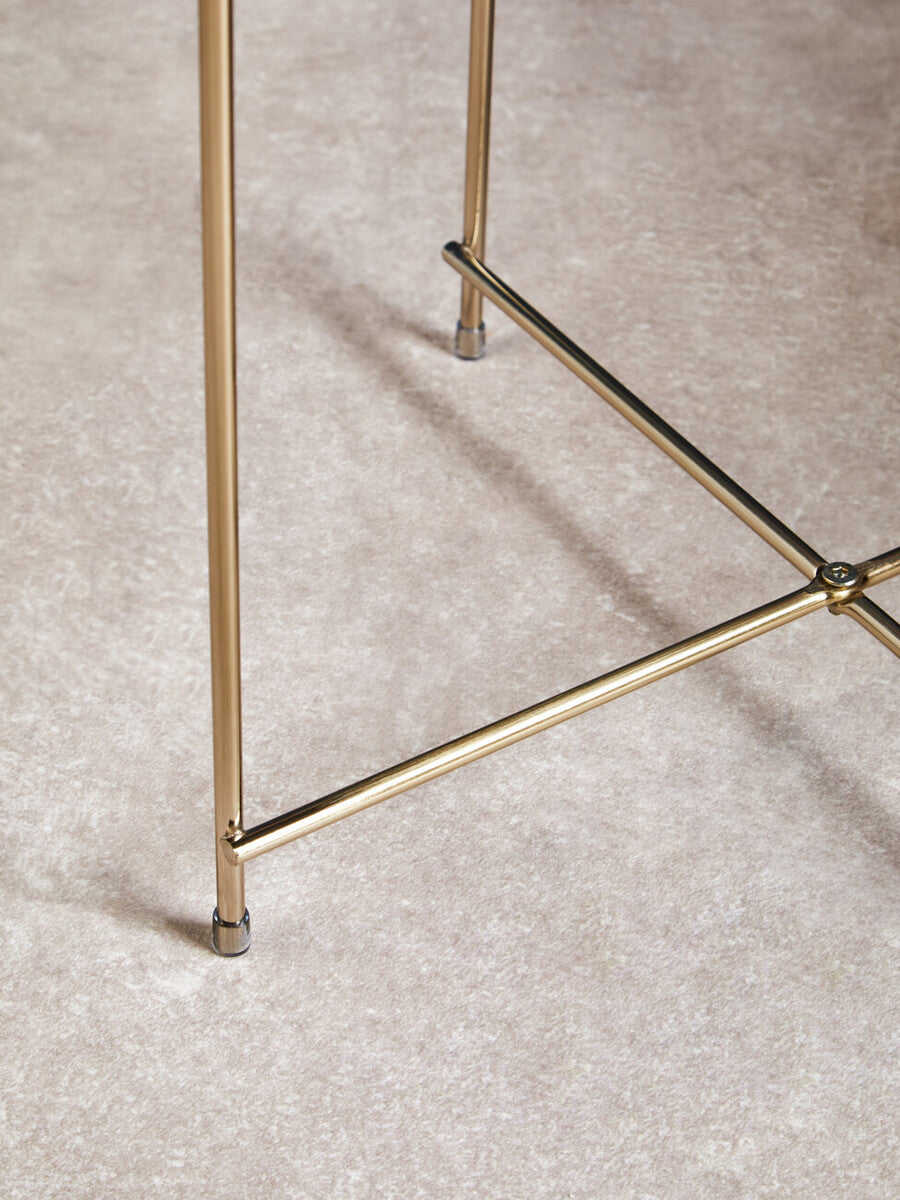 Allure Black Mirror Low Side Table