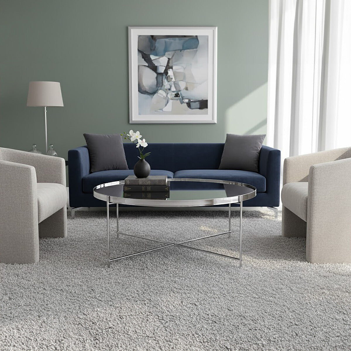 Allure Silver Mirror Coffee Table