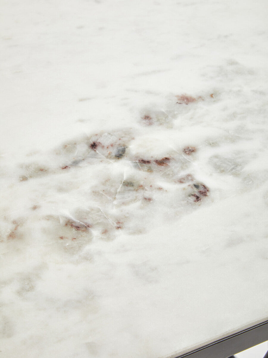 Shalimar Side Table With Matte Black Legs