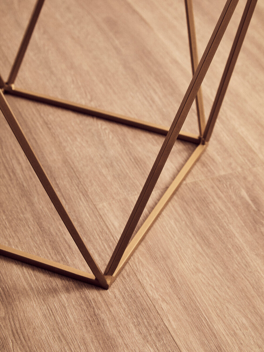 Shalimar Square Marble Top Side Table