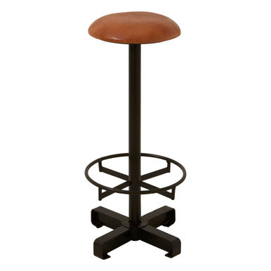 Light Brown Leather Bar Stool | Buffalo