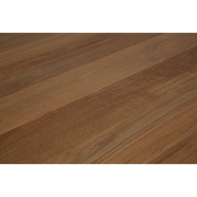 Aged Grey Oak Dining Table with Prominent Silvery Grain and Crossed Base, Lyon
