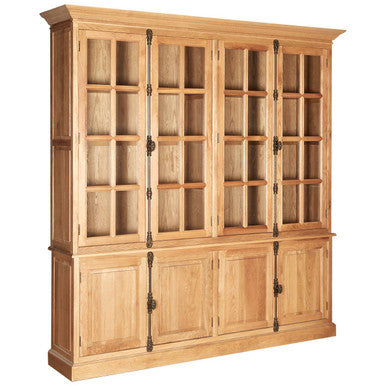 Lyon Natural Oak Wood Large Cabinet