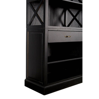 Lyon Black Birchwood Large Cabinet