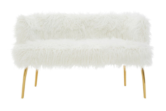 Clarence Natural Fur Effect Sofa