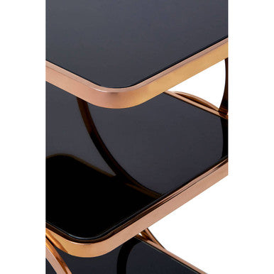 Alvaro Rose Gold Drinks Trolley