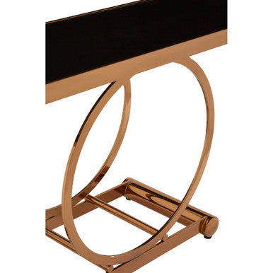 Novara Rose Gold Console Table