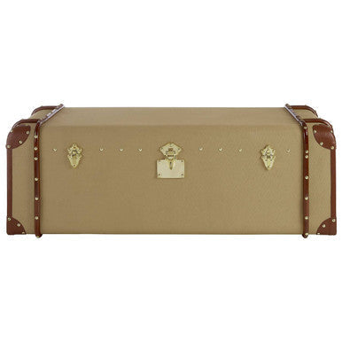 Columbus Canvas Trunk Design Coffee Table