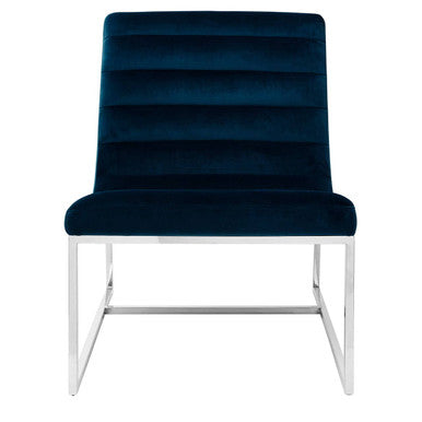 Vogue Midnight Velvet Lounge Chair
