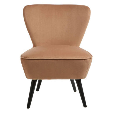 Darcy Natural Fabric Chair with Wooden Legs