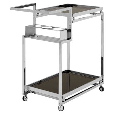 Novo 3 Tier Trolley With Silver Finish Frame