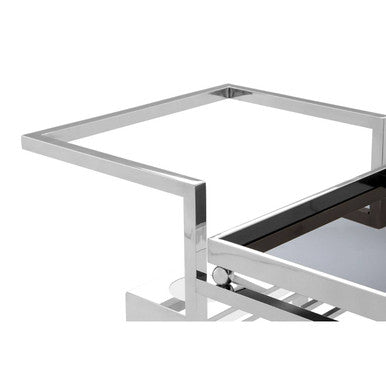 Novo 3 Tier Trolley With Silver Finish Frame
