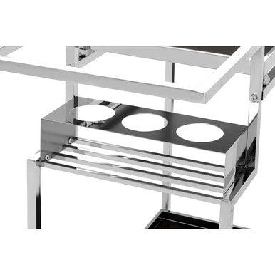 Novo 3 Tier Trolley With Silver Finish Frame