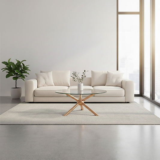 Novo Round Rose Gold Coffee Table