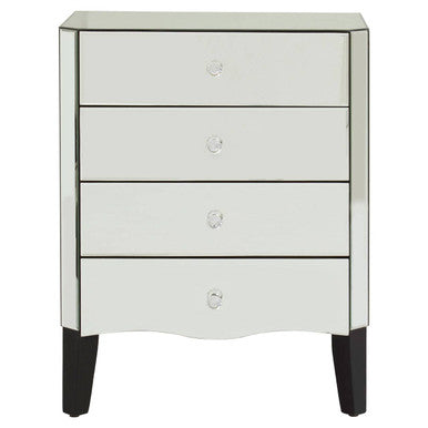 Mirrored Chest of 4 Drawers | Gabriella